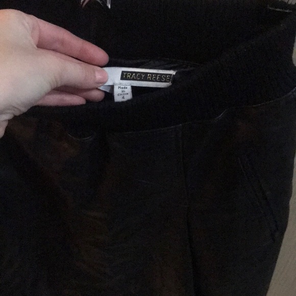 Tracy Reese Leather Pleated skirt - Picture 3 of 3